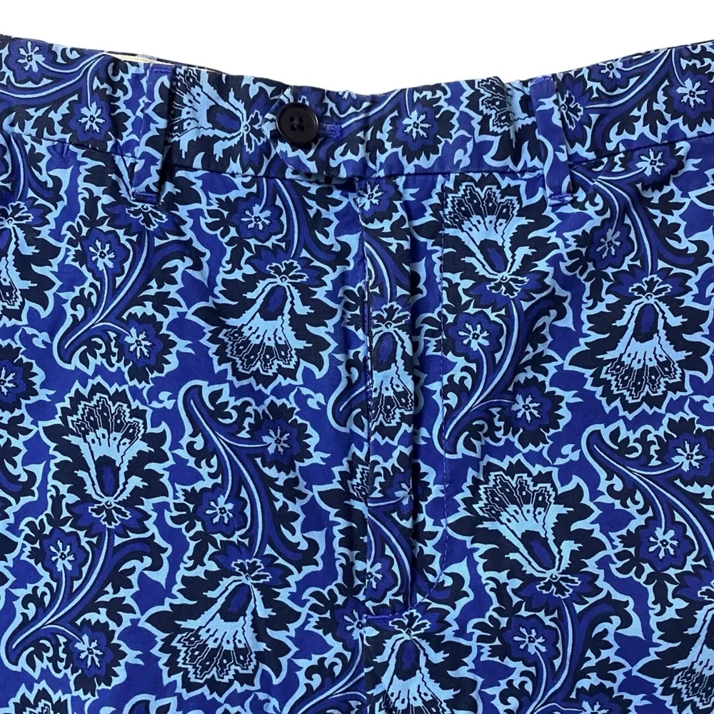Banana Republic Milly Men’s blue paisley print summer vacation shorts size 34